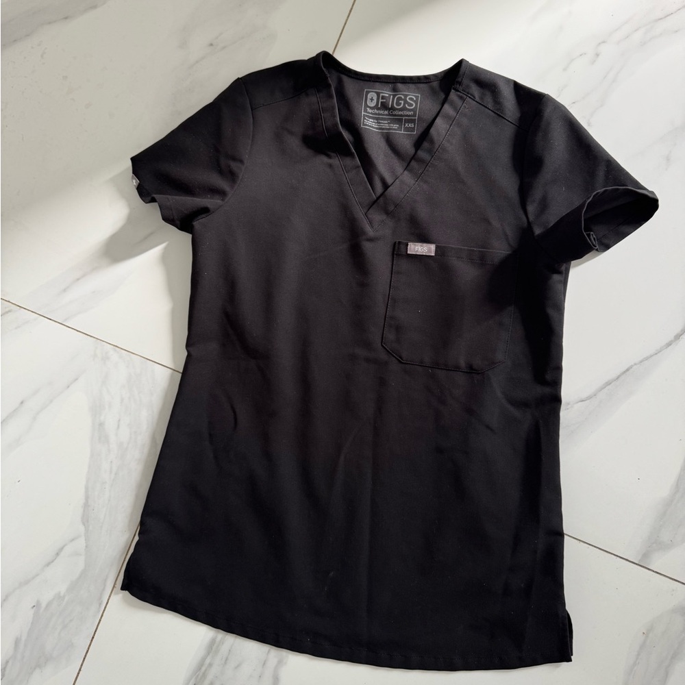 Figs scrubs top &bottom black xxs